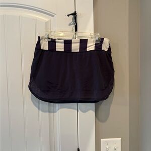 Stylish Lululemon Purple/navy blue and White Women's tennis Skirt